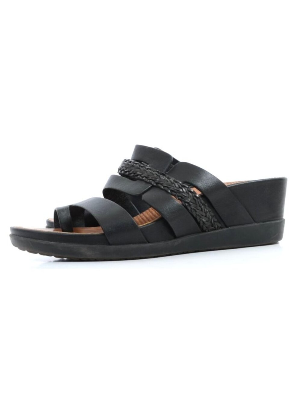 Baretraps Posture Dallon Women's 8 Toe-Ring Woven Strap Wedge Slip-on Sandal - Picture 6 of 9